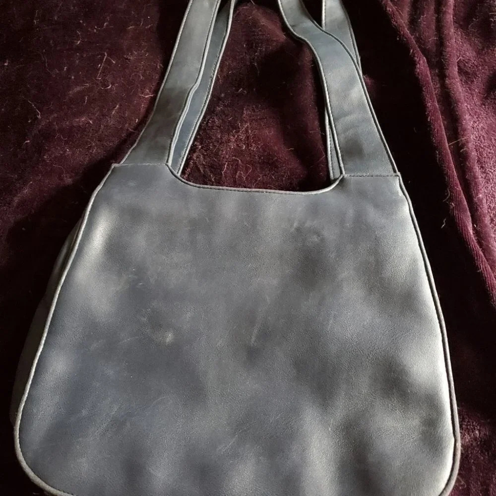 NWTs ~ Jennifer Moore Vegan Navy Blue Satchel 💙 - Picture 2 of 6